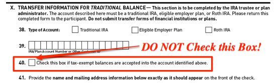 How to Rollover TSP Tax-Exempt Contributions - Full Transfer