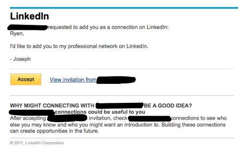 Generic LinkedIn Connection Invitation