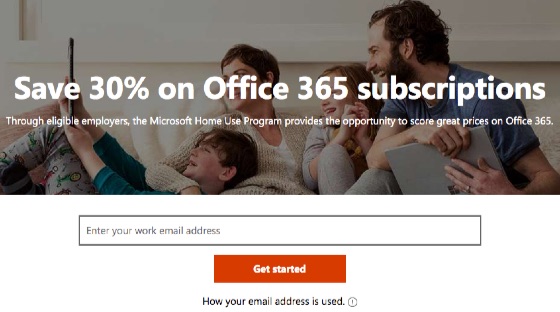 Microsoft Home Use Program Office 365 Discount