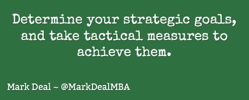 strategic goals, tactical actions